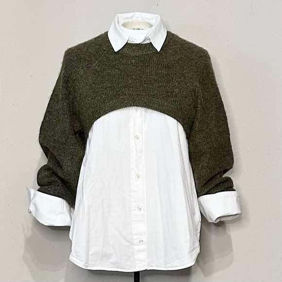 H&M | olive/dark khaki shrug sweater - Picture 10 of 10